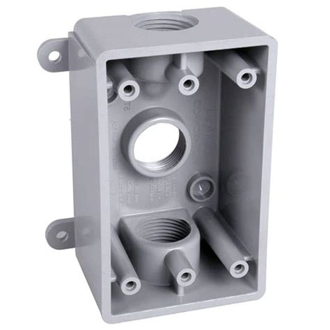 all-weather metal outlet box 3 4|2.